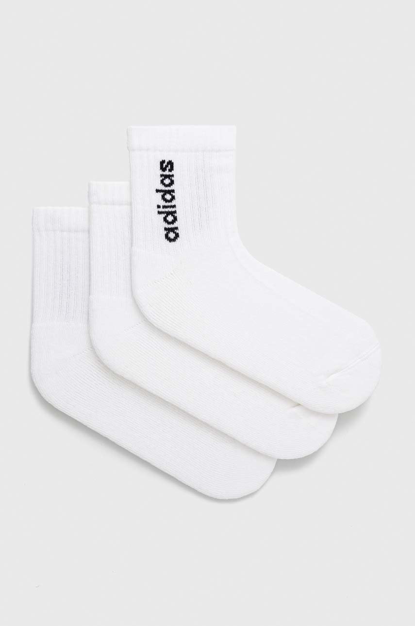 

Чорапи adidas Performance (3 броя) в бяло, Бял