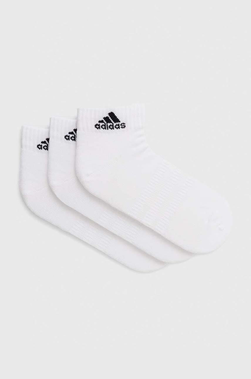 adidas șosete 3-pack culoarea alb HT3441