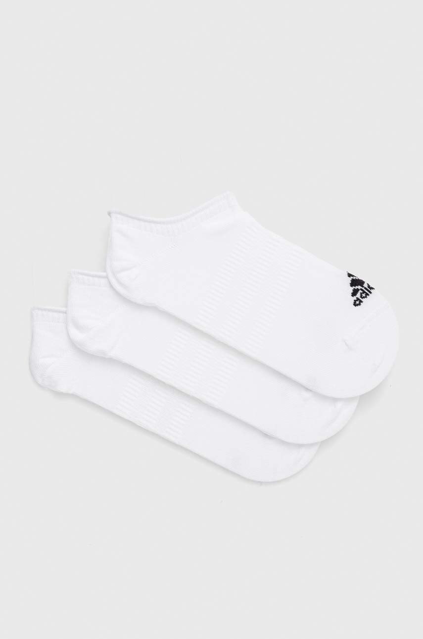 adidas Performance șosete 3-pack culoarea alb HT3463