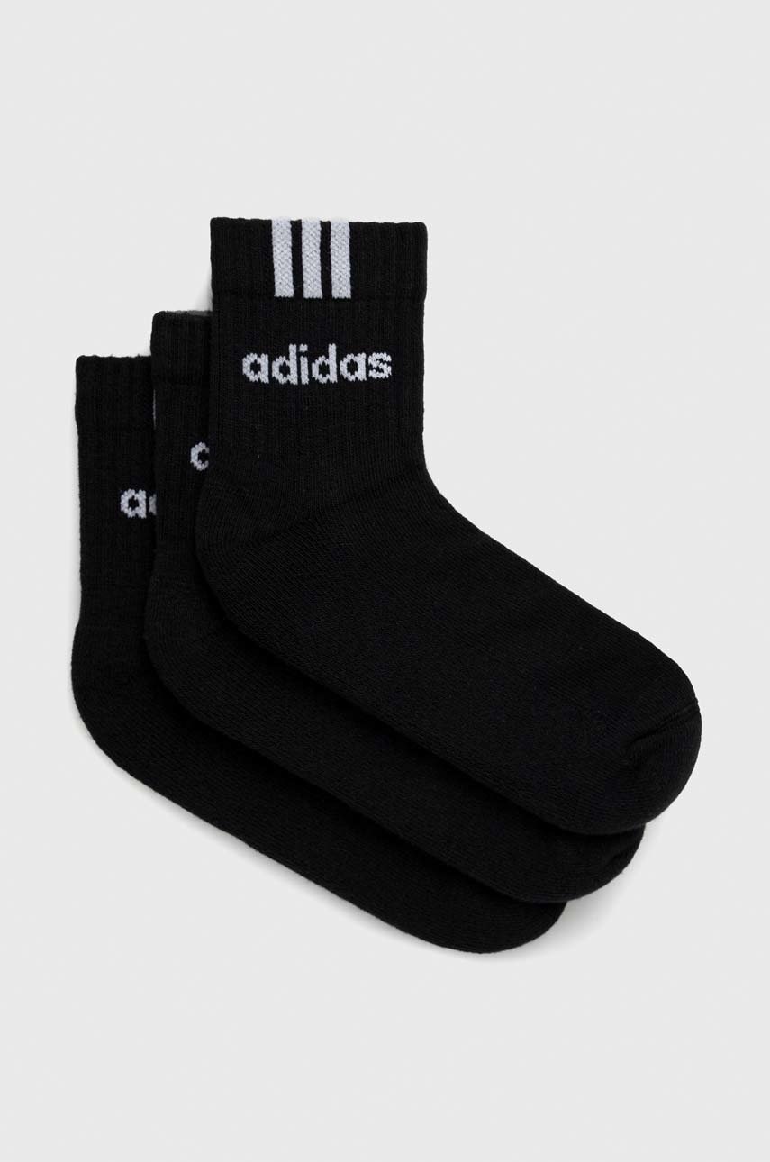 Adidas Performance sosete 3-pack culoarea negru