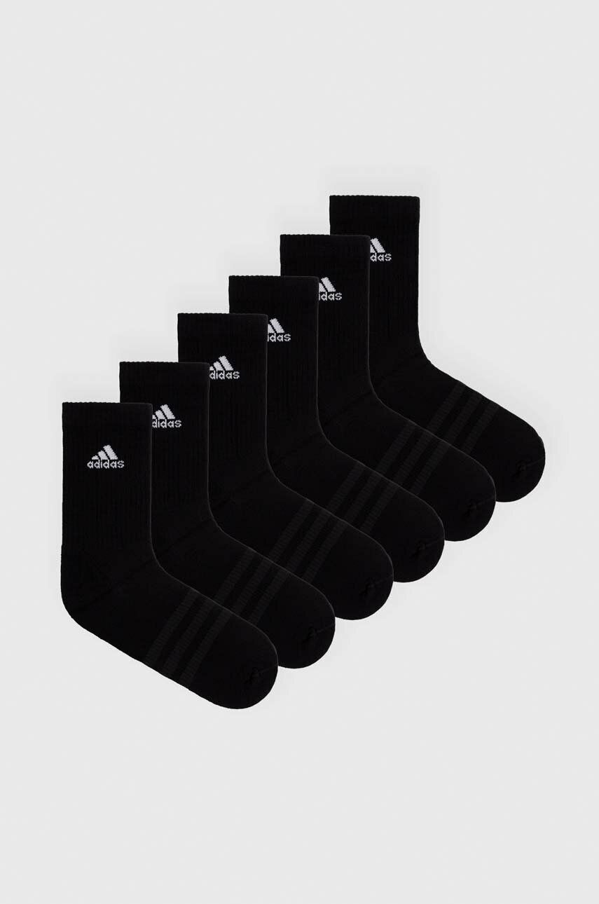 Adidas Sosete 6-pack Culoarea Negru