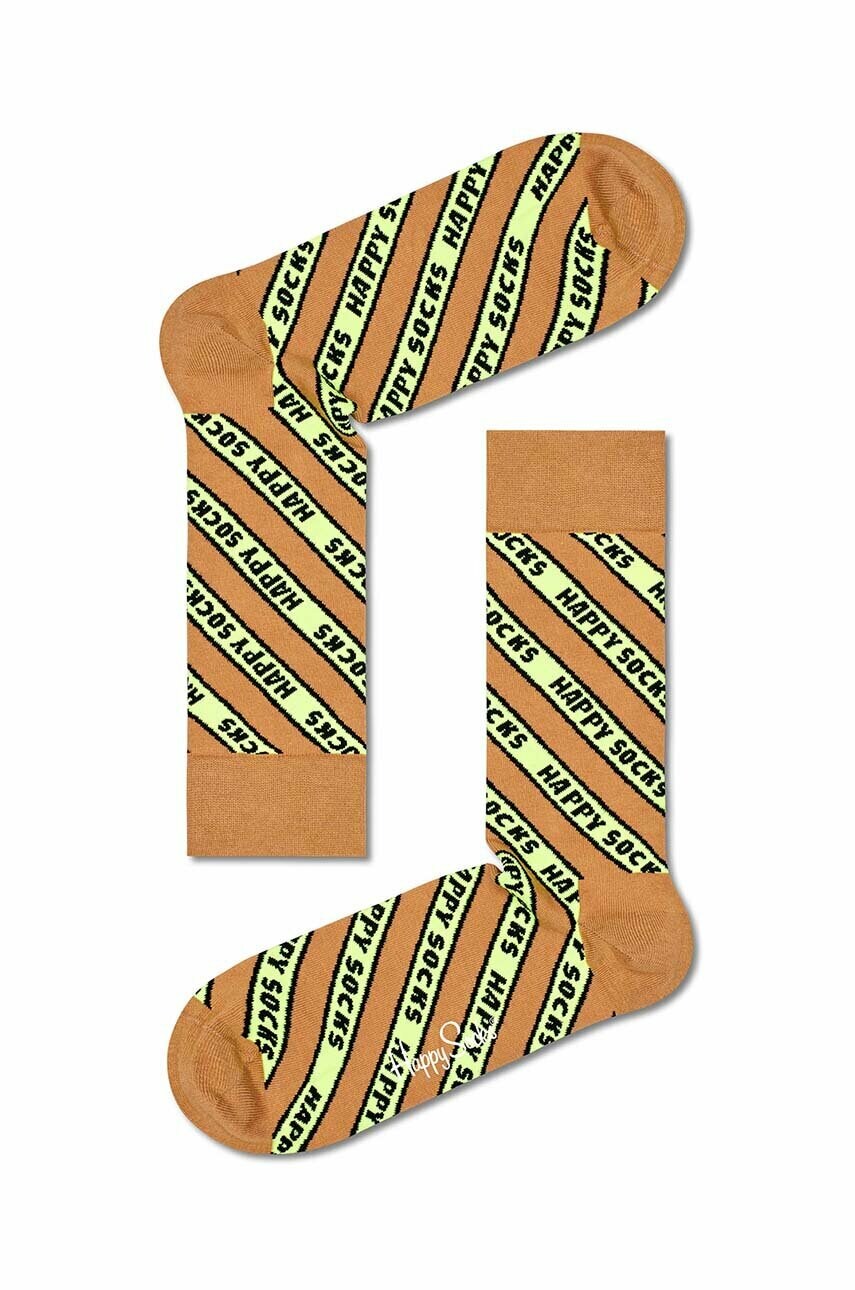 

Шкарпетки Happy Socks колір коричневий