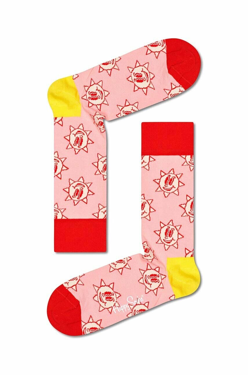 

Шкарпетки Happy Socks Sunny Day колір рожевий