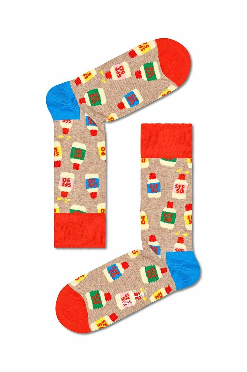 E-shop Ponožky Happy Socks Light Brown béžová barva