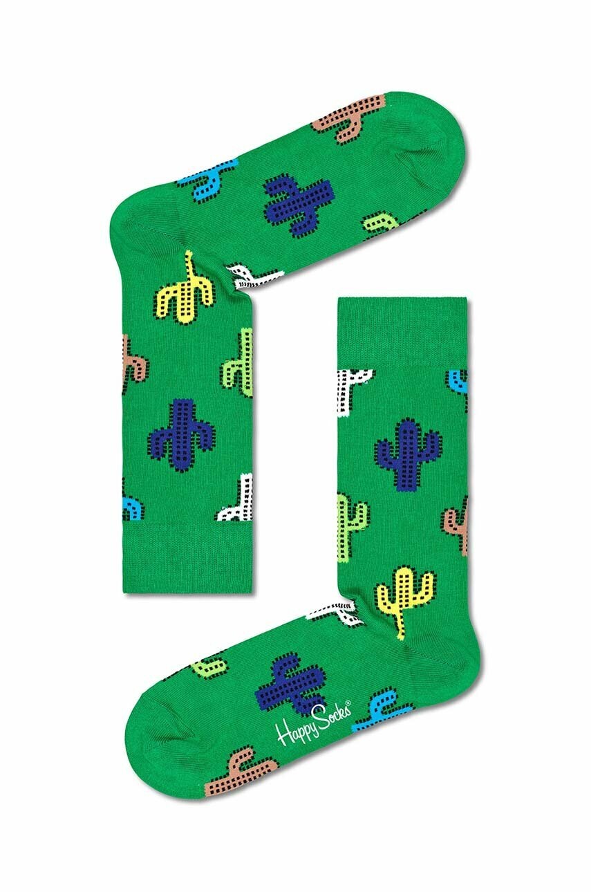 Happy Socks Sosete Cactus Culoarea Verde