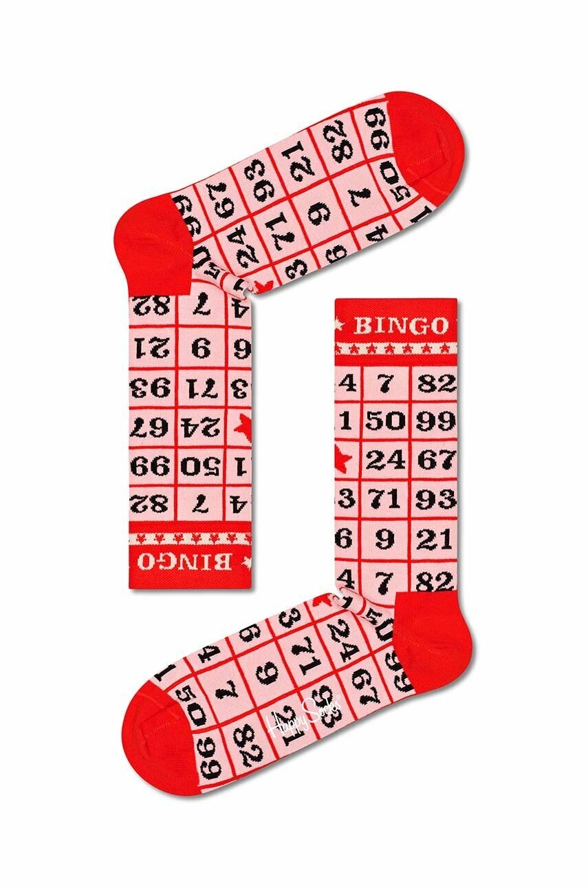 

Шкарпетки Happy Socks Bingo колір рожевий