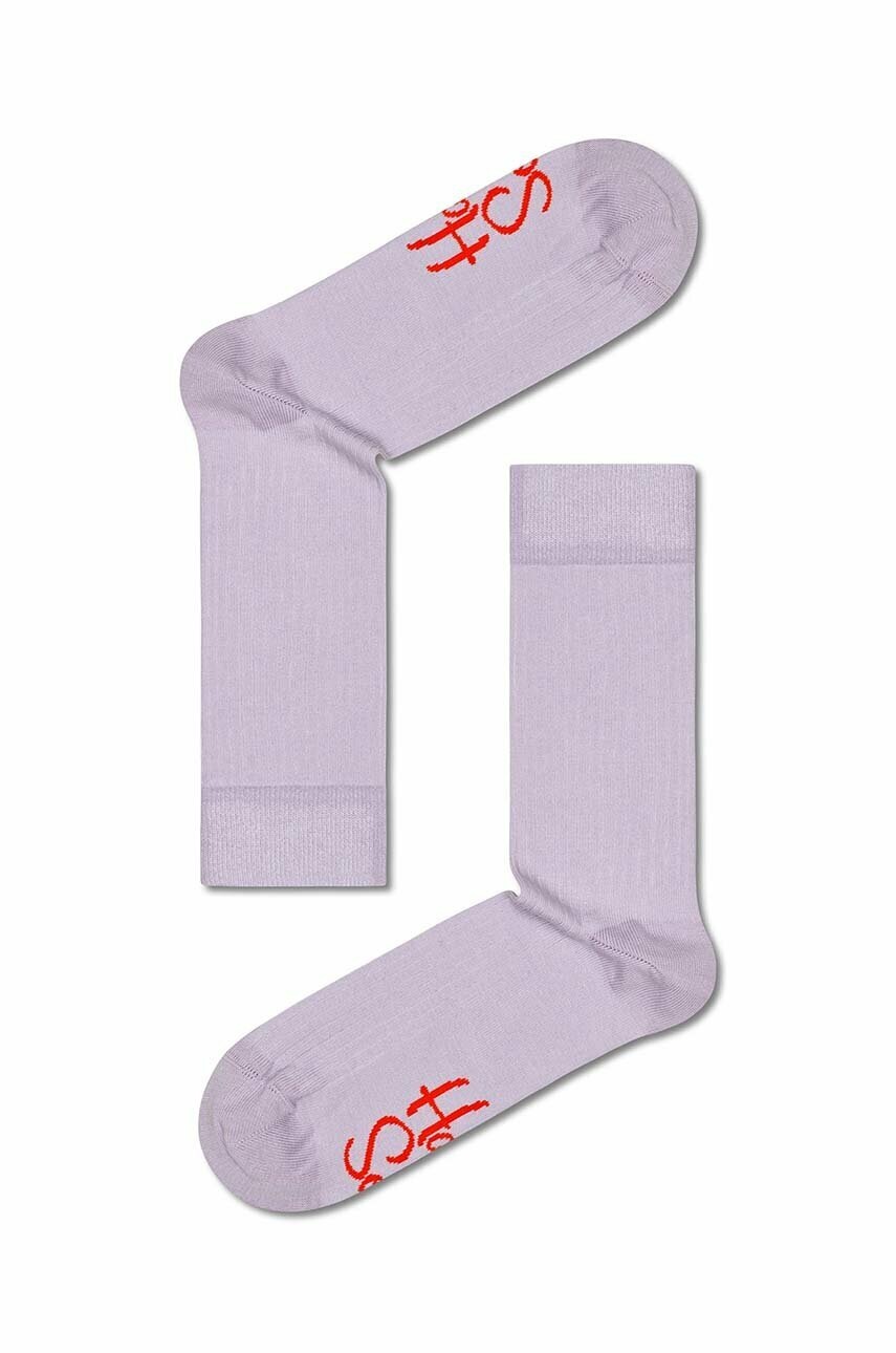 

Носки Happy Socks цвет фиолетовый
