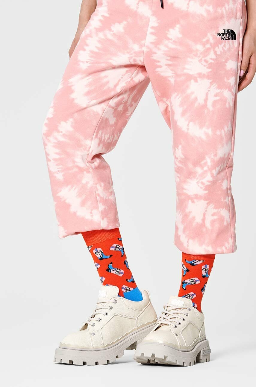 Κάλτσες Happy Socks Cowboy Boots χρώμα: πορτοκαλί
