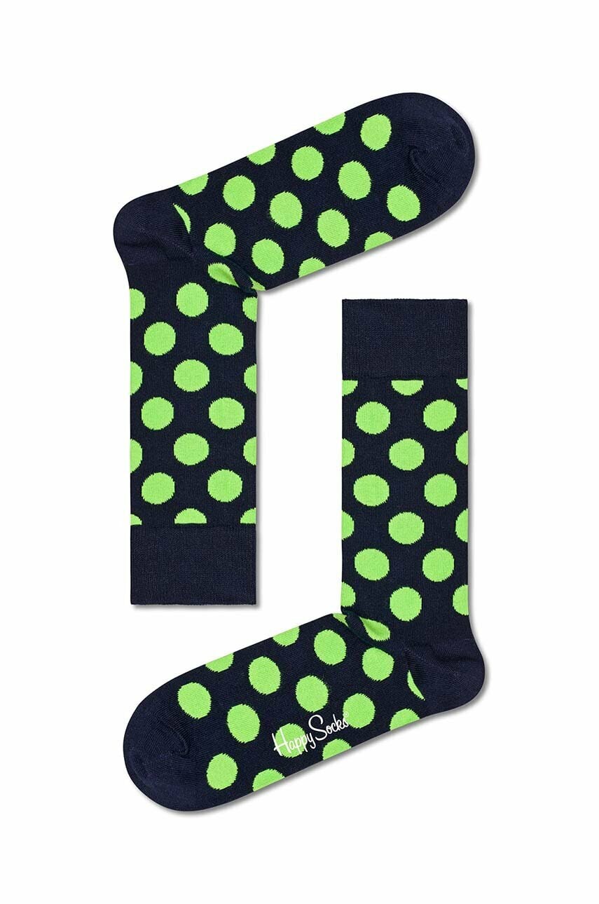 Happy socks sosete big dot culoarea albastru marin