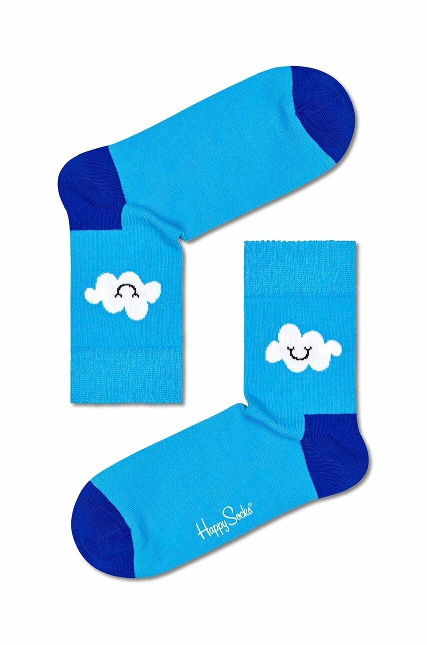 

Носки Happy Socks Light Blue Cloud 1/2 Crew цвет бирюзовый