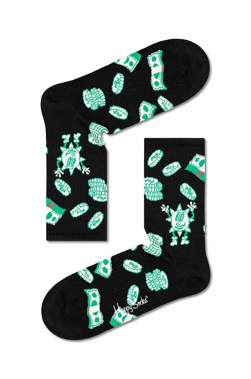E-shop Ponožky Happy Socks Black Happy Money černá barva