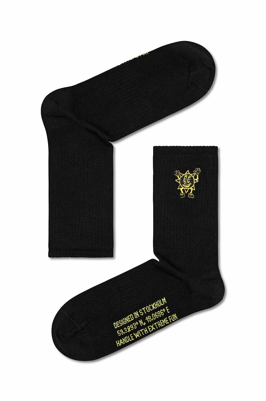 

Шкарпетки Happy Socks Black Greetings колір чорний