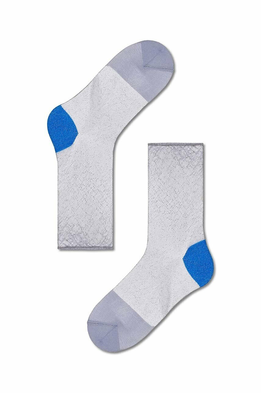 

Шкарпетки Happy Socks Light Blue Franca Ankle колір сірий