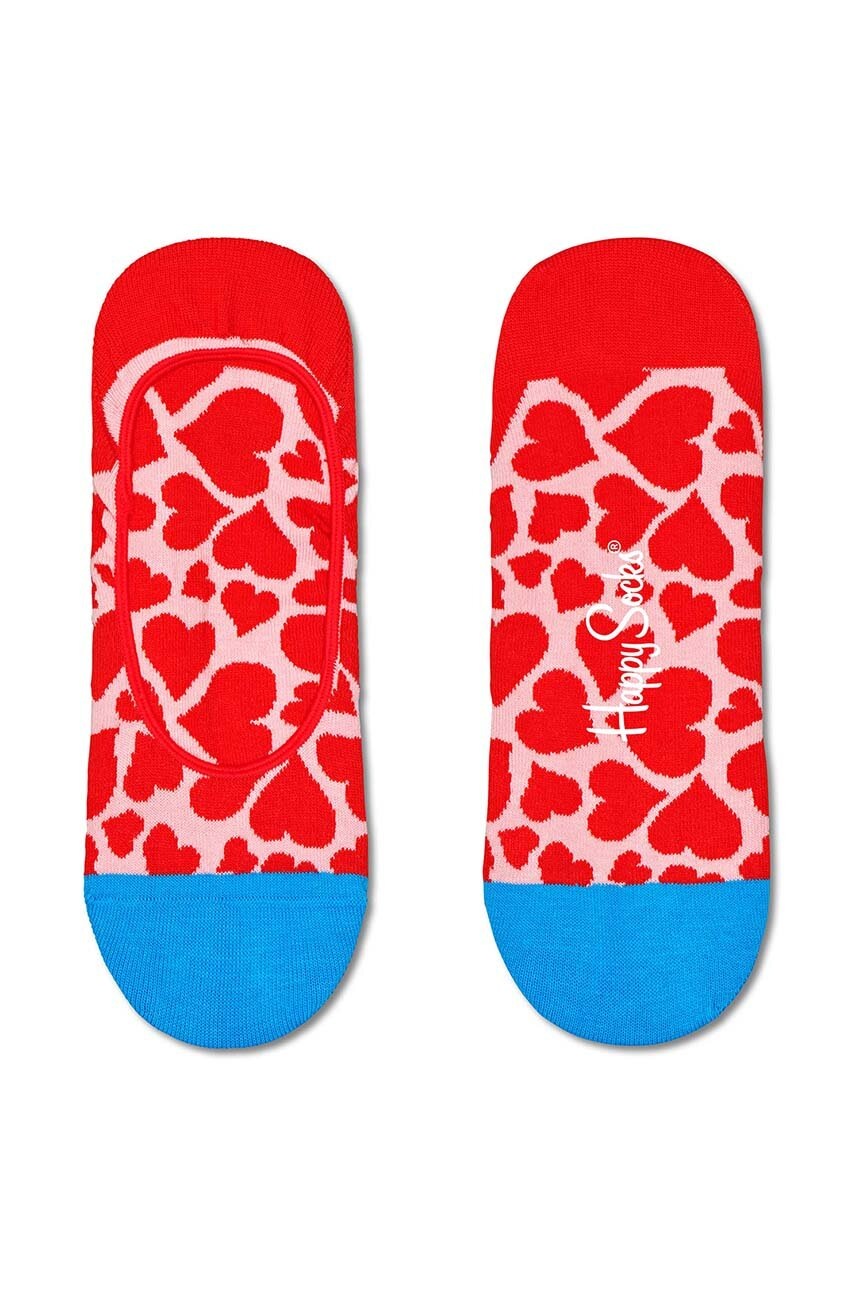 

Шкарпетки Happy Socks Heart Liner Sock колір червоний