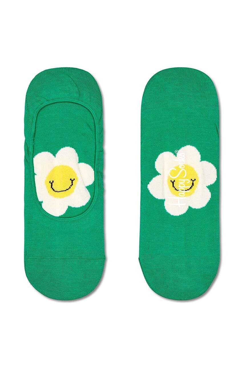 

Носки Happy Socks Smiley Daisy Liner Sock цвет зелёный
