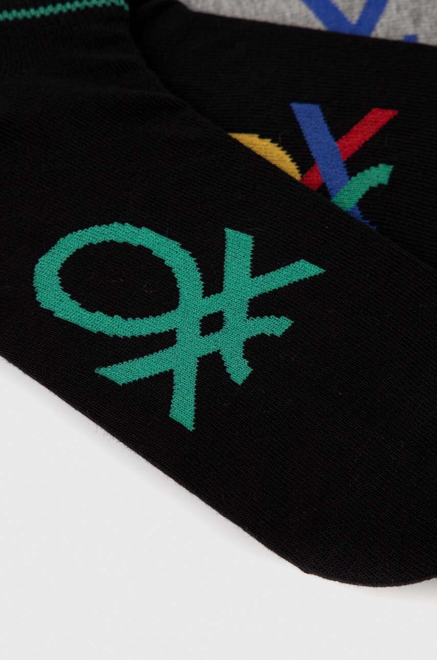 

Шкарпетки United Colors of Benetton 3-pack колір чорний