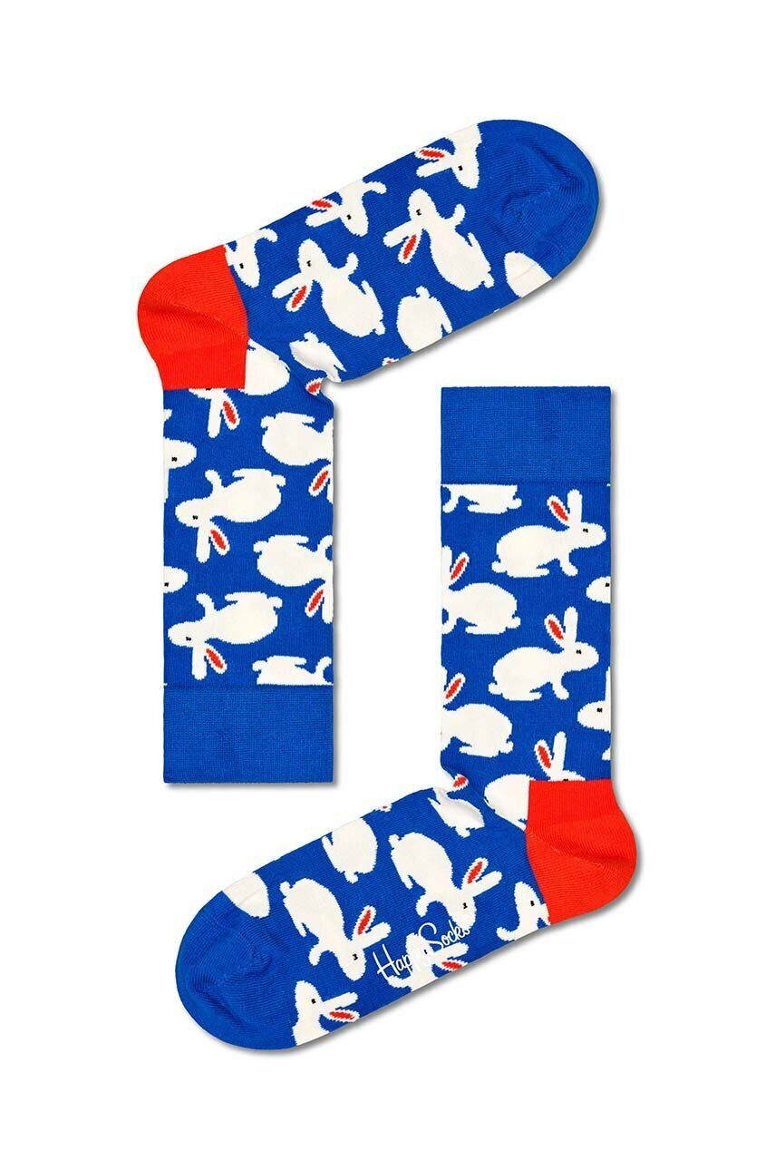 

Носки Happy Socks Bunny цвет синий