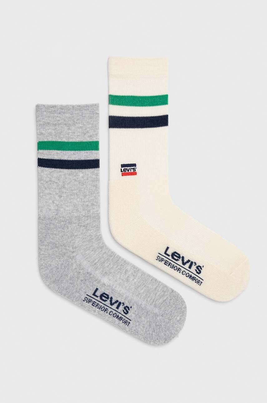 

Чорапи Levi's (2 броя) в бежово, Бежов