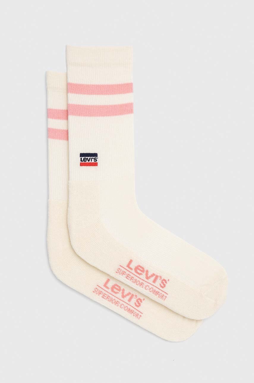 

Чорапи Levi's (2 броя) в бежово, Бежов