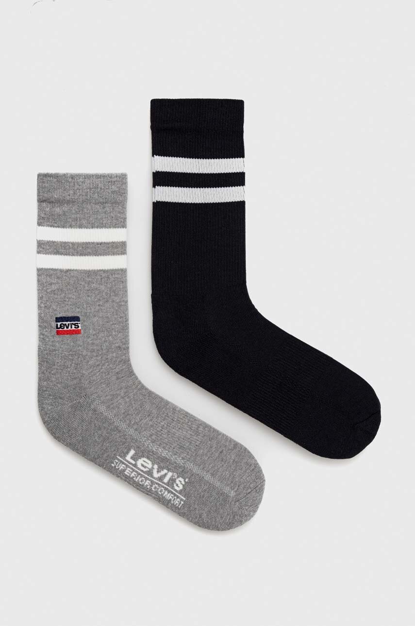 

Чорапи Levi's (2 броя) в черно, Черен