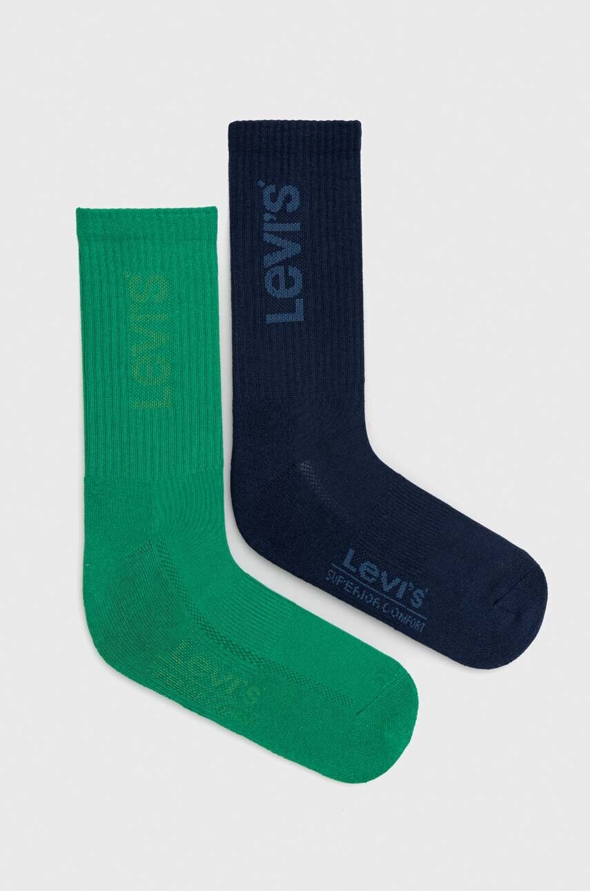 

Чорапи Levi's (2 броя) в зелено, Зелен