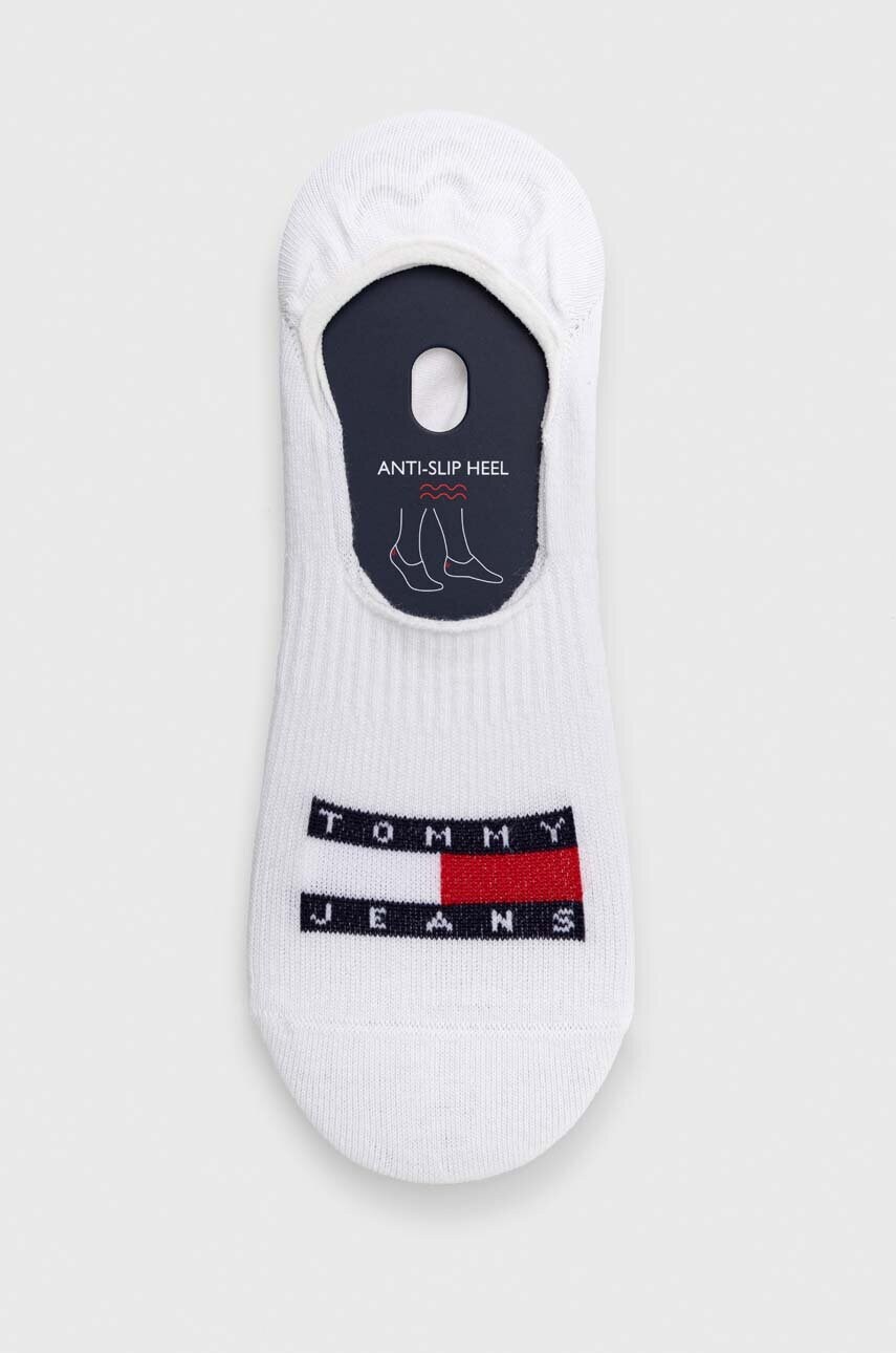 

Чорапи Tommy Jeans в бяло, Бял