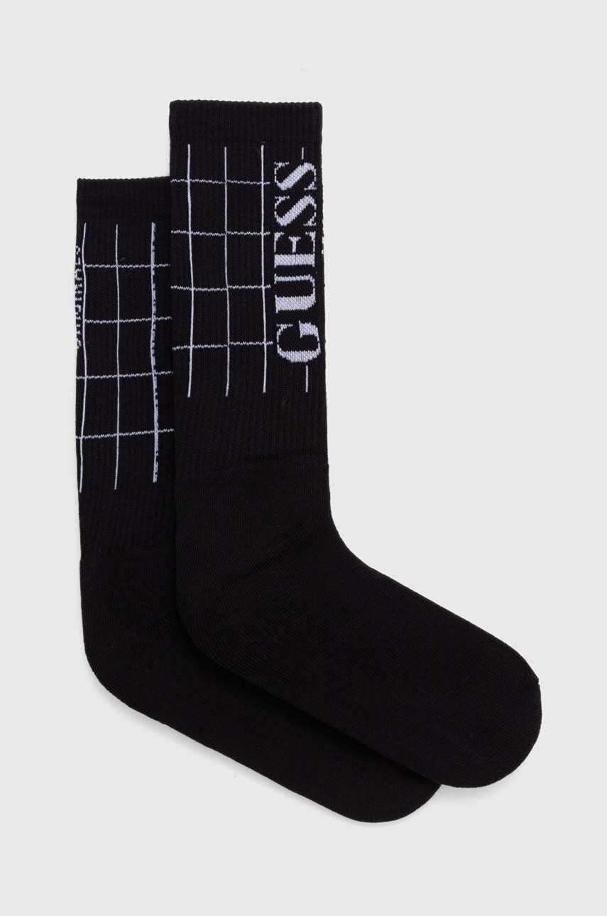 Levně Ponožky Guess Originals černá barva