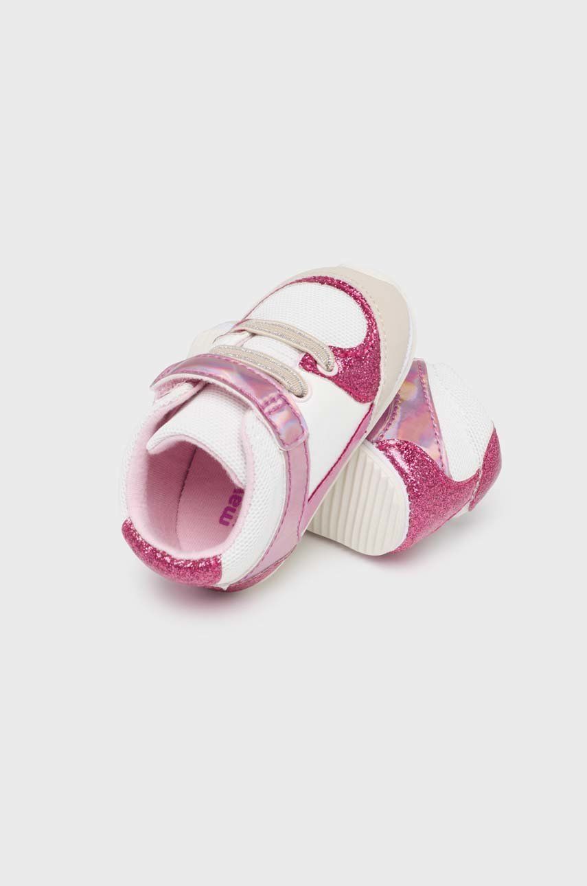 Dětské sneakers boty Mayoral Newborn růžová barva - růžová -  Svršek: Umělá hmota