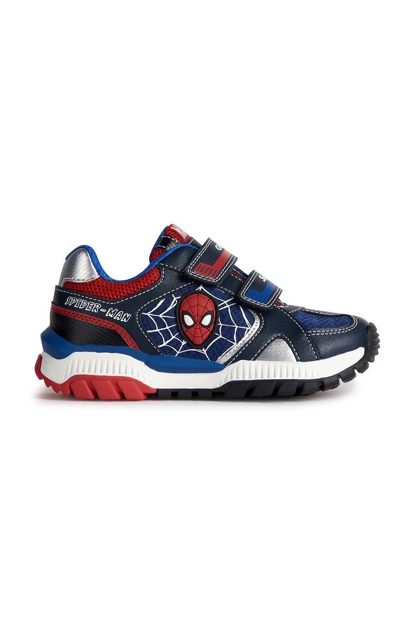 Dětské sneakers boty Geox x Marvel tmavomodrá barva - námořnická modř -  Svršek: Umělá hmota