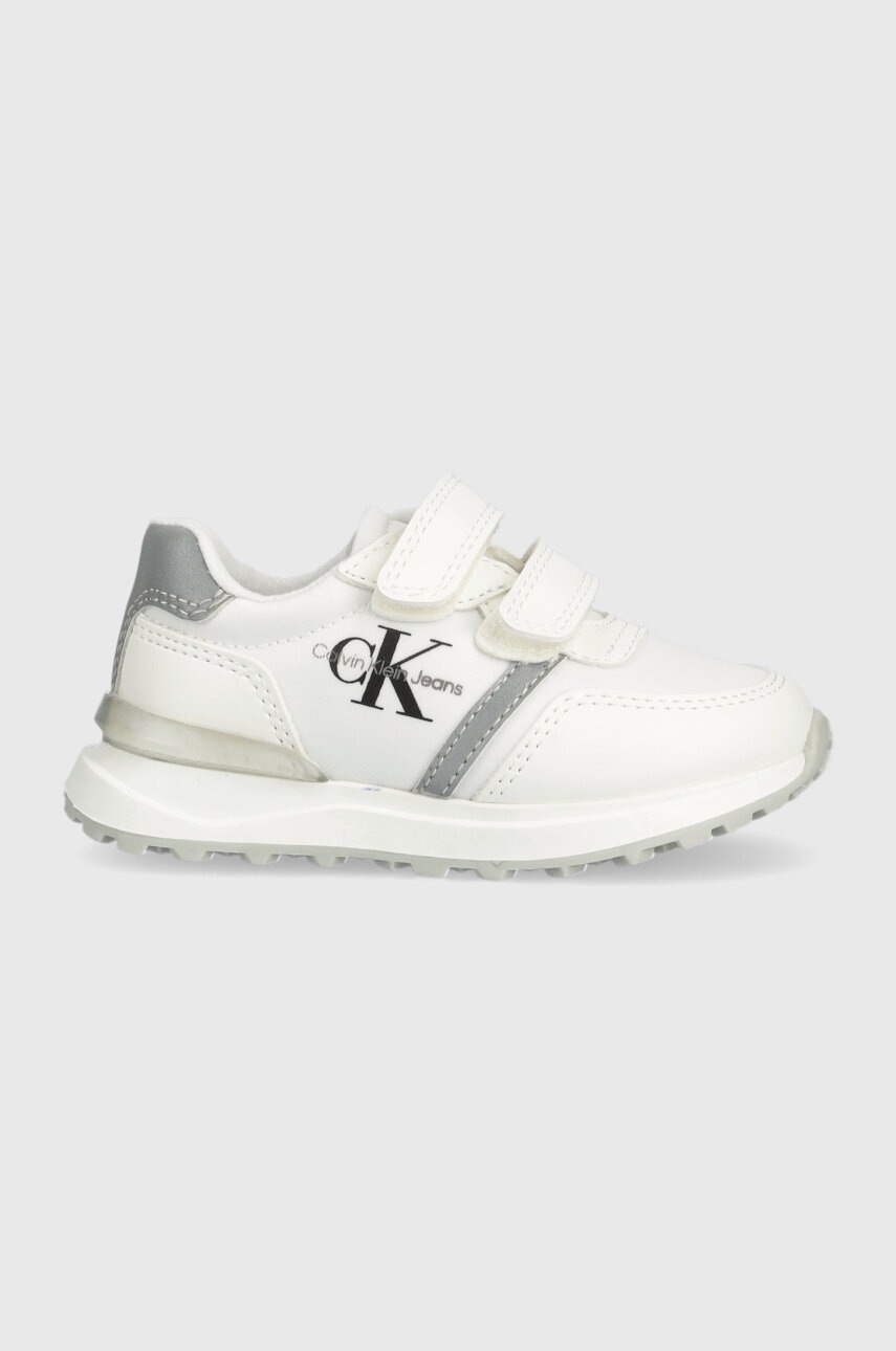 

Детски маратонки Calvin Klein Jeans в бяло, Бял