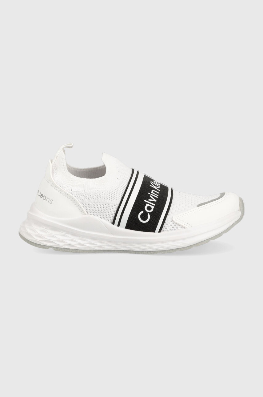 

Детски маратонки Calvin Klein Jeans в бяло, Бял