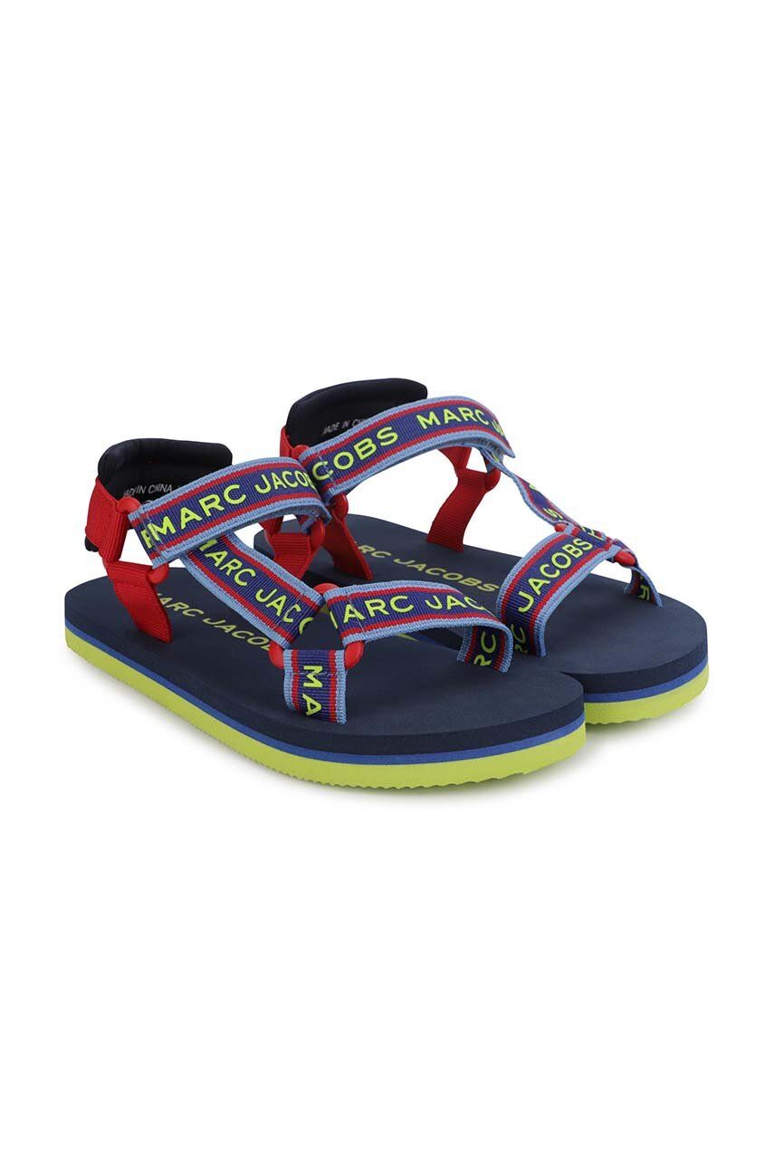 Dětské sandály Marc Jacobs tmavomodrá barva - námořnická modř -  Svršek: Textilní materiál