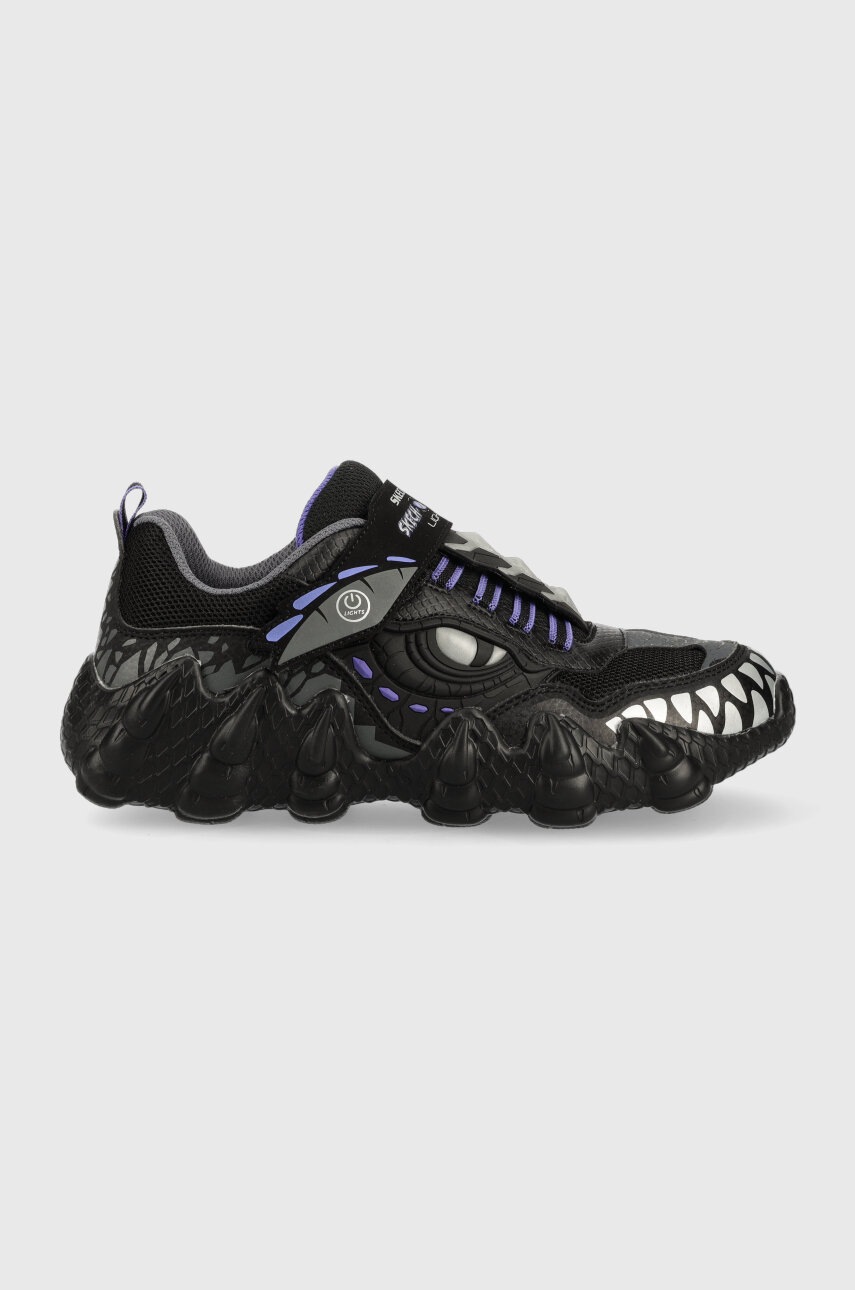 

Детски маратонки Skechers в черно, Черен