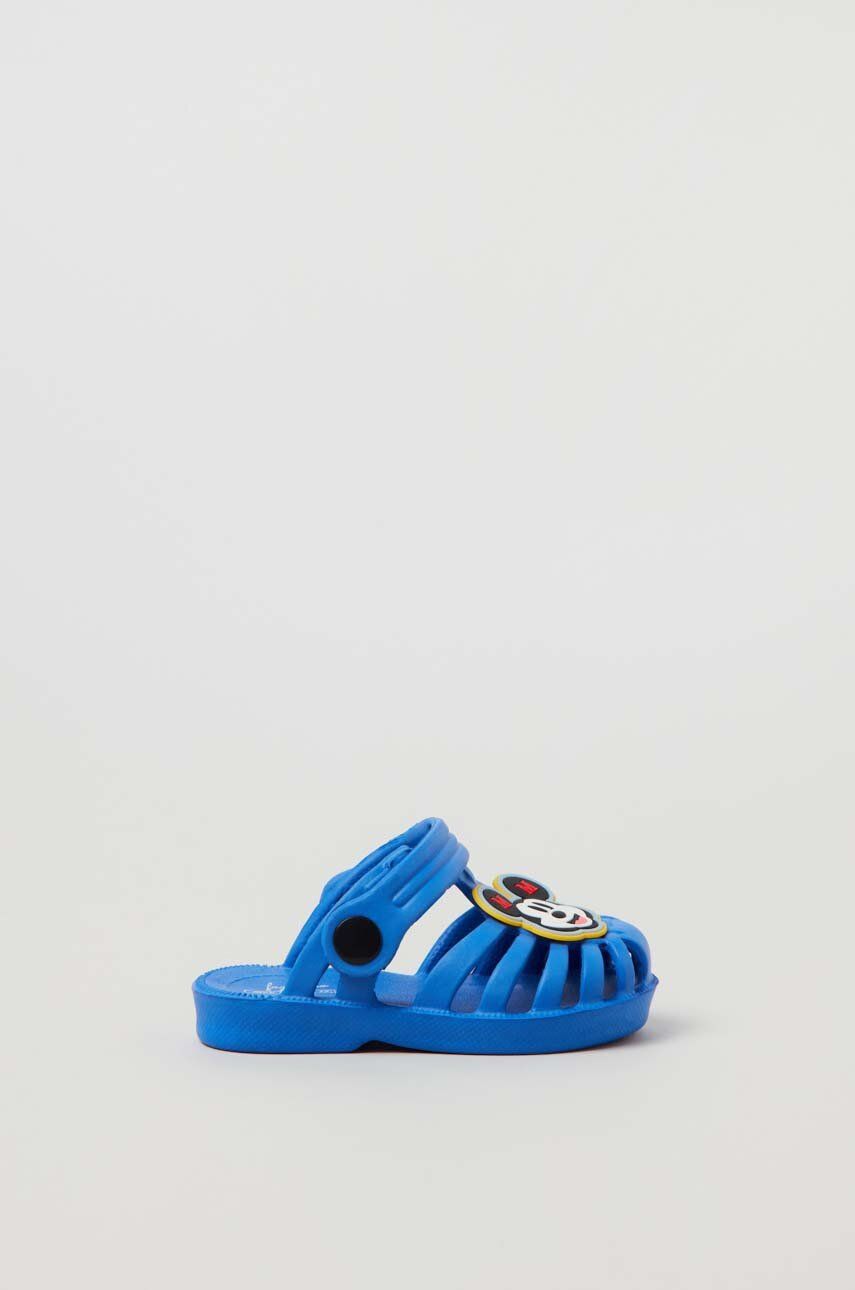 OVS sandale copii culoarea albastru marin