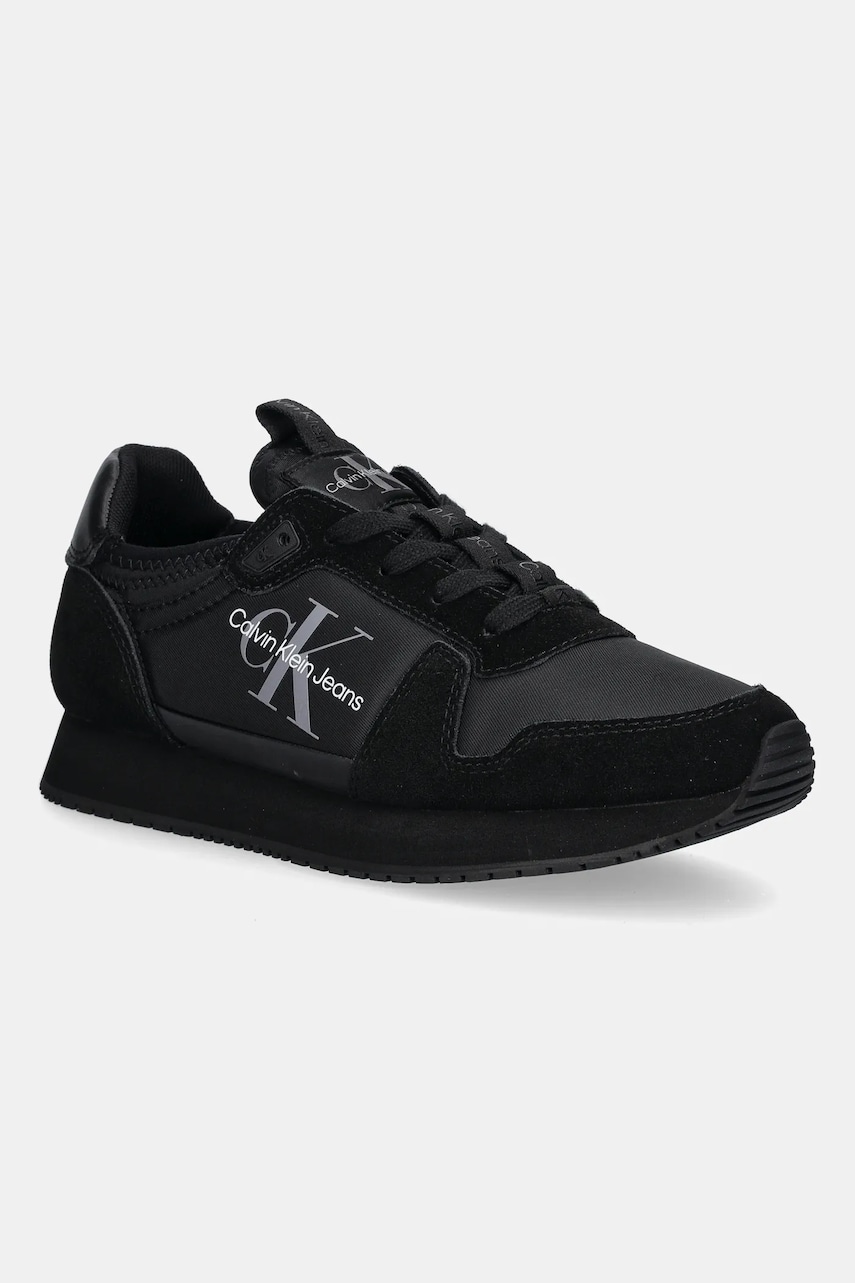 Levně Tenisky Calvin Klein Jeans YW0YW00840 RUNNER SOCK LACEUP NY-LTH W šedá barva, YW0YW00840