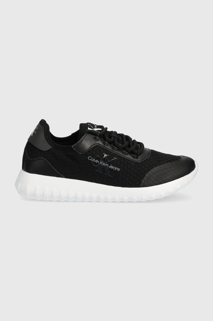 

Маратонки Calvin Klein Jeans YW0YW00885 EVA RUNNER MONOLOGO W в черно, Черен