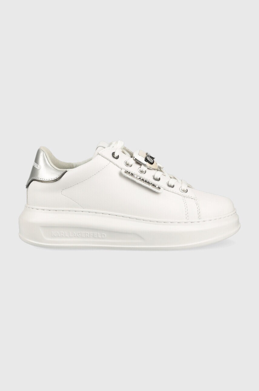 

Кожаные кроссовки Karl Lagerfeld KL62576K KAPRI цвет белый