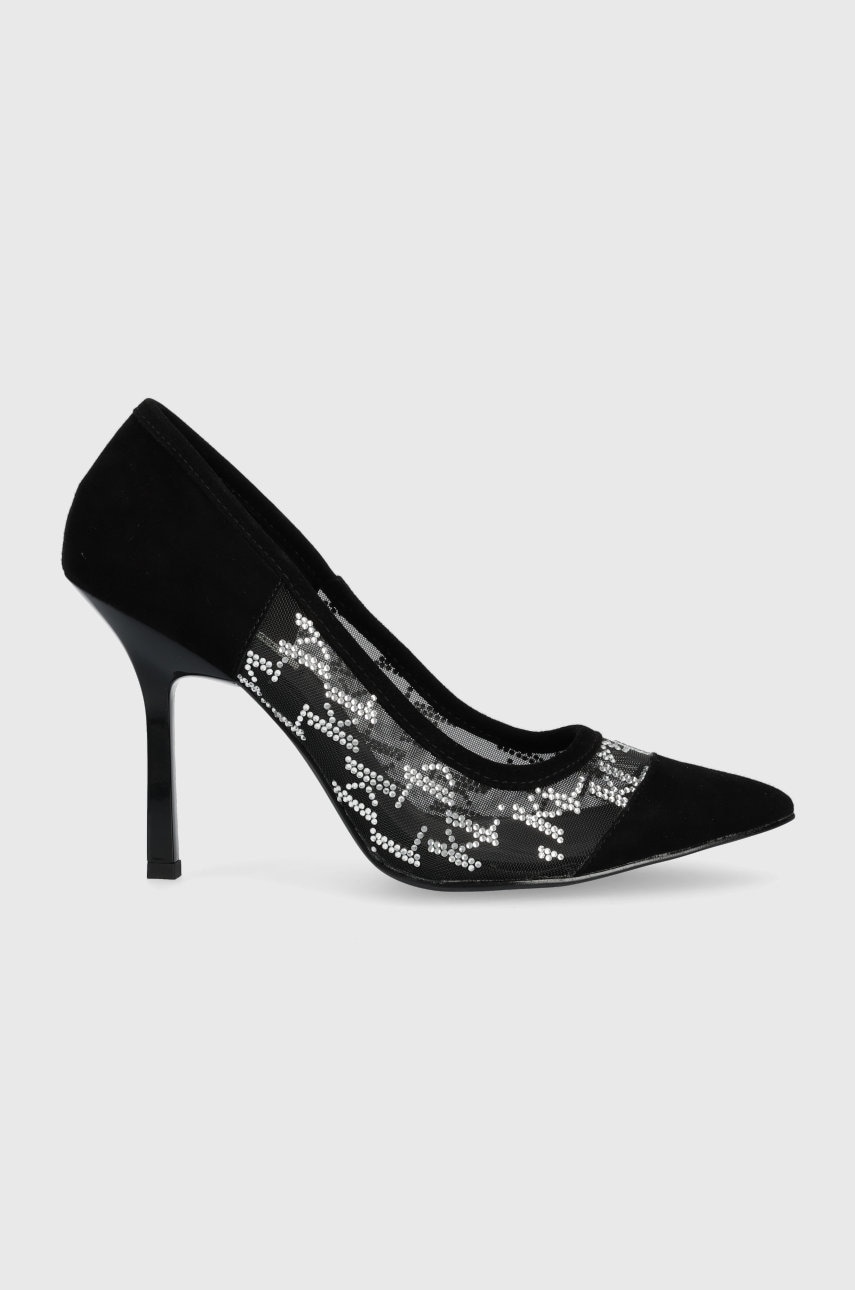Karl lagerfeld pantofi cu toc kl30914d sarabande culoarea negru
