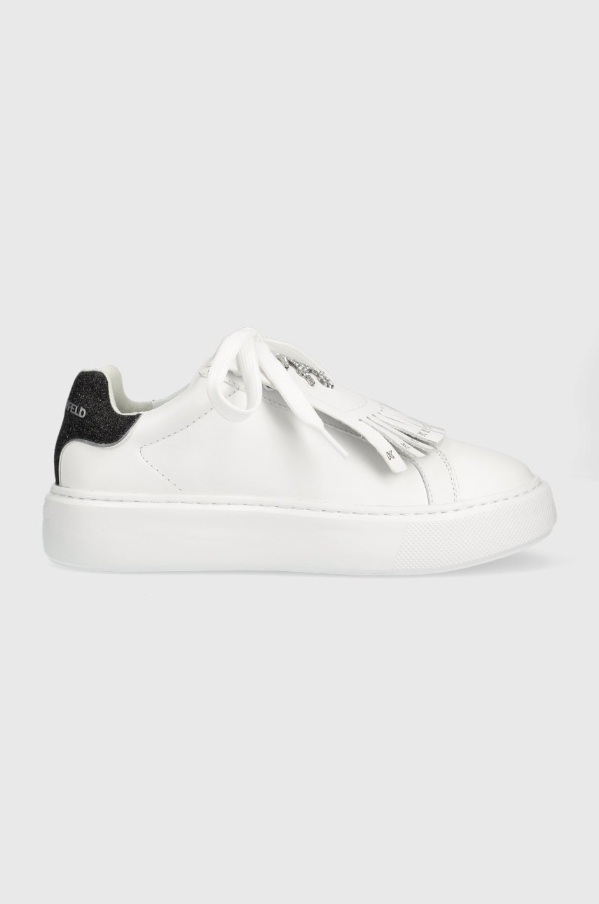 Levně Sneakers boty Karl Lagerfeld MAXI KUP bílá barva, KL62230