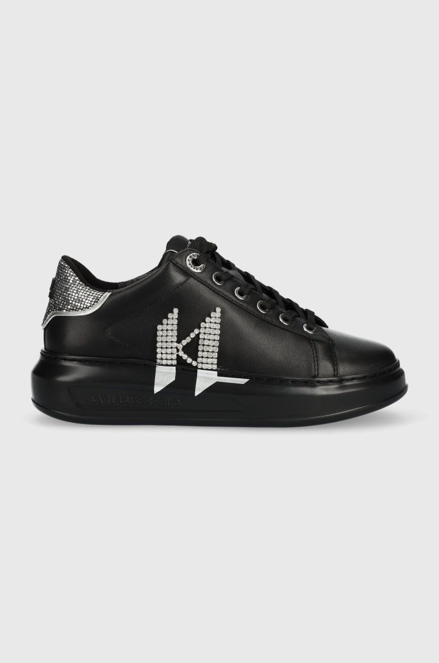 Karl Lagerfeld sneakers din piele KL62516D KAPRI culoarea negru
