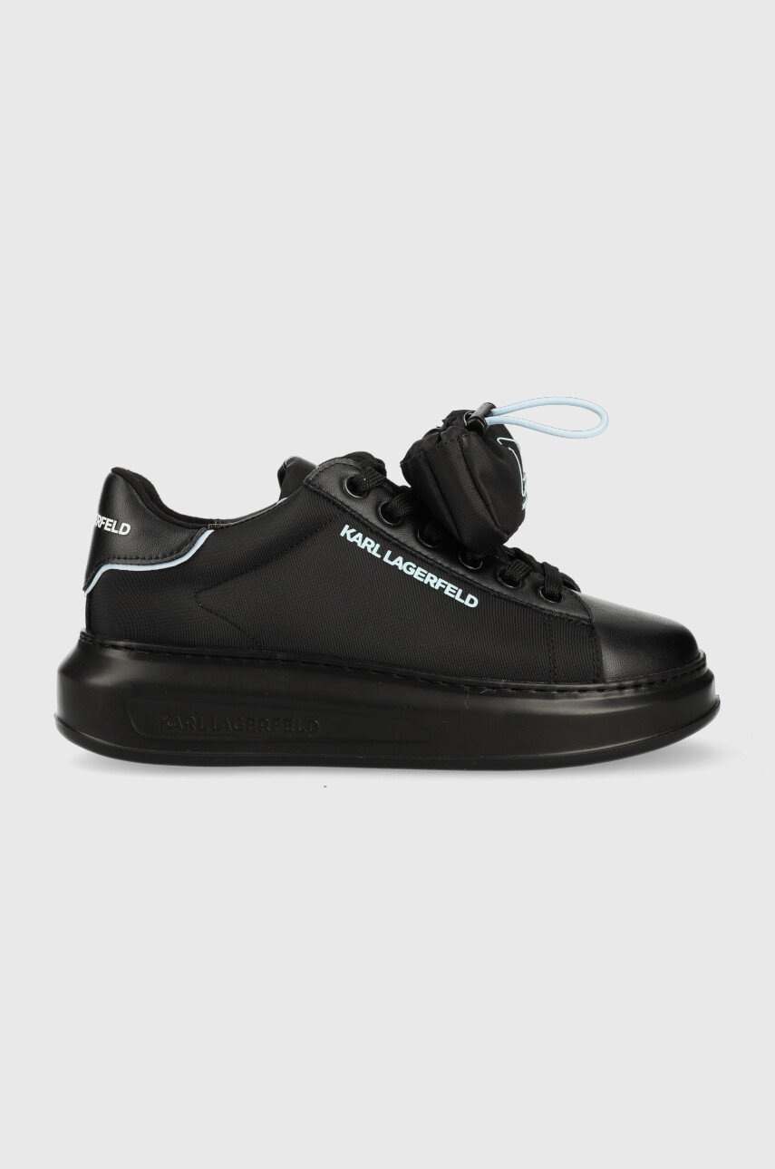 Karl Lagerfeld Sneakers Din Piele Kapri Culoarea Negru