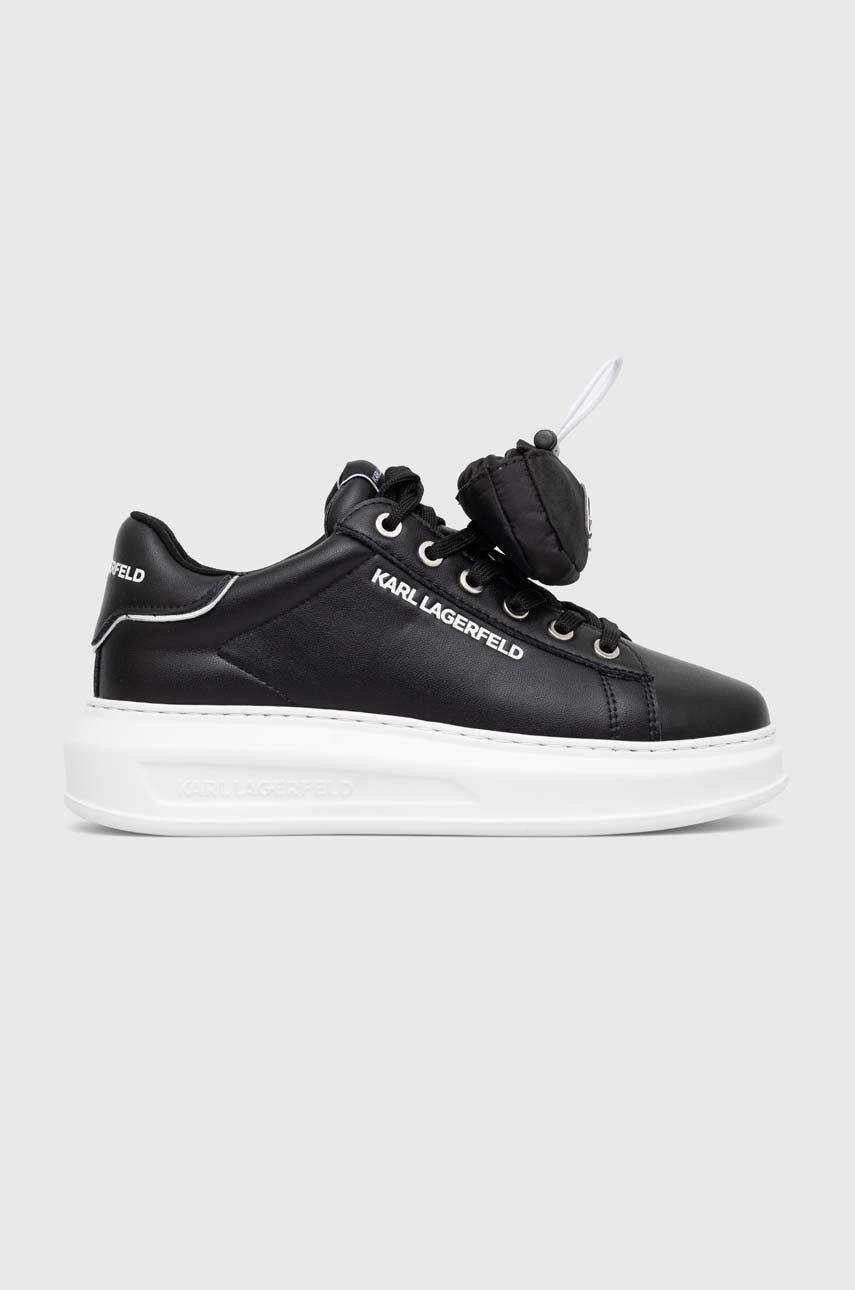 Karl Lagerfeld Sneakers Din Piele Kapri Culoarea Negru Kl62526a