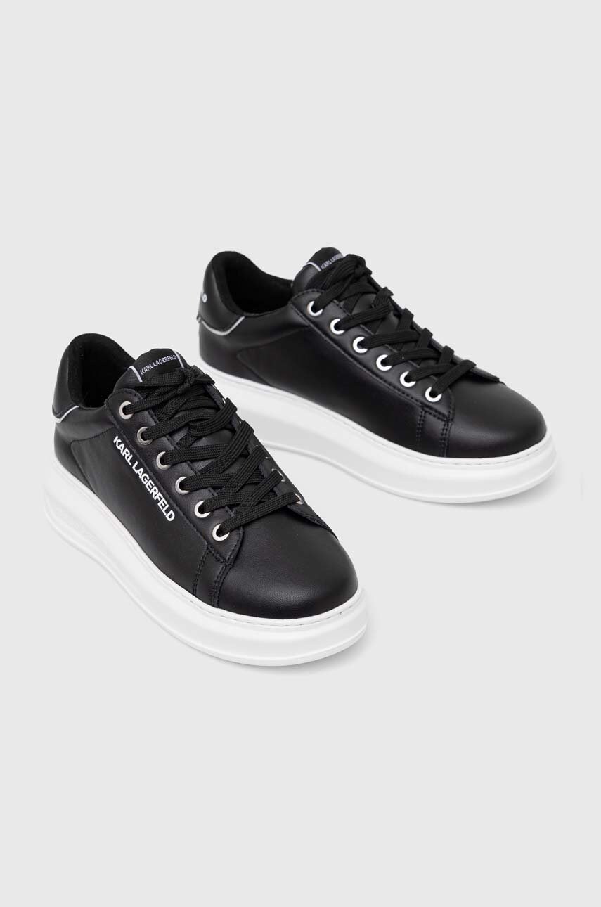 

Кожаные кроссовки Karl Lagerfeld KL62526A KAPRI цвет чёрный