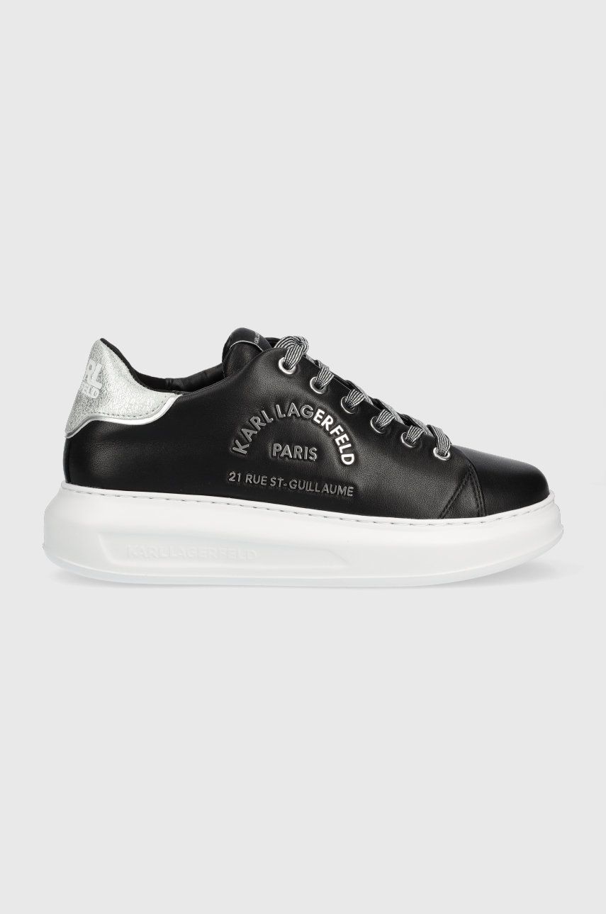 Karl Lagerfeld sneakers din piele KL62539D KAPRI culoarea negru