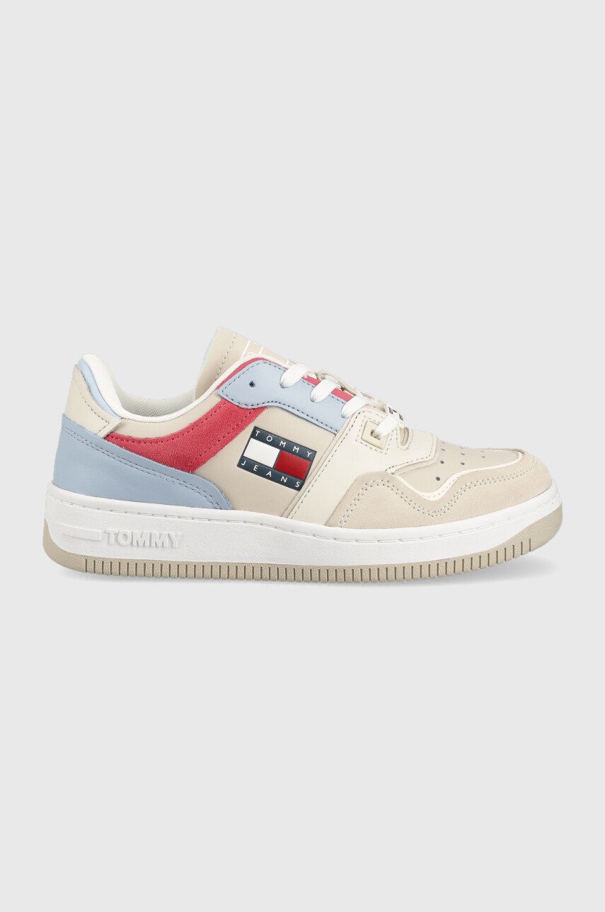 Tommy Jeans Sneakers Meg Low Culoarea Bej