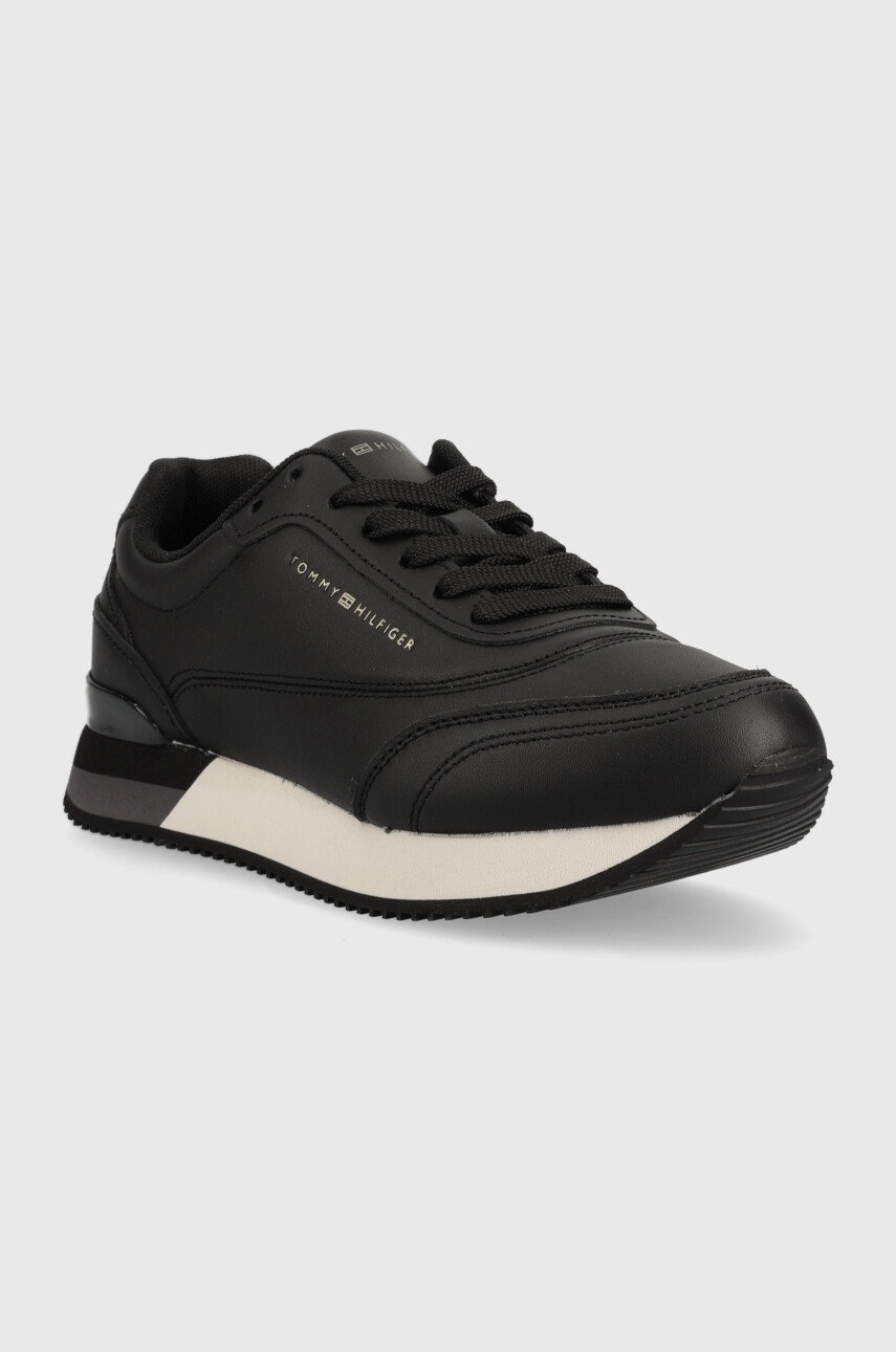 

Кроссовки Tommy Hilfiger FW0FW06836 LUX LEATHER SNEAKER цвет чёрный