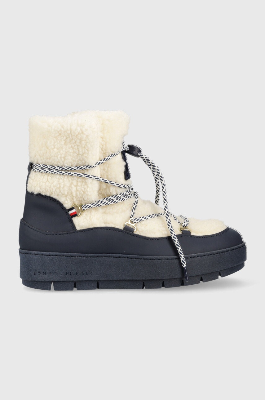 

Зимові чоботи Tommy Hilfiger FW0FW06850 TH FAUX FUR SNOW BOOTIE колір синій