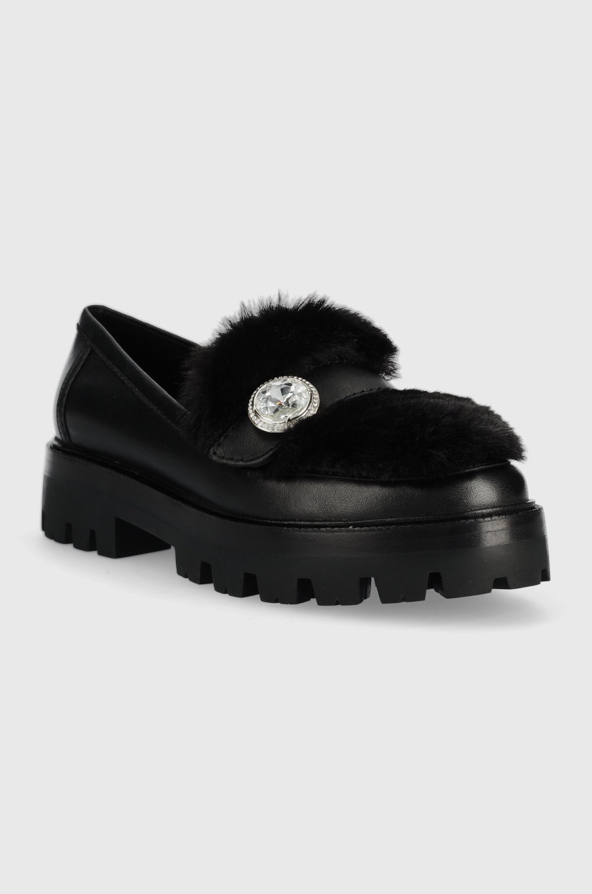 

Мокасины Kate Spade Posh женские цвет чёрный на платформе KA320