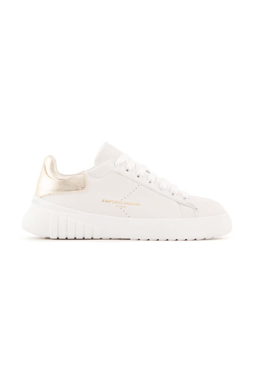 

Шкіряні кросівки Emporio Armani колір білий X3X187 XN850 N195