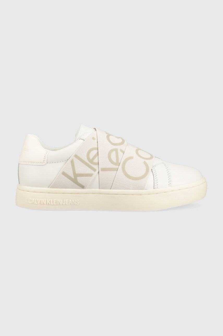 

Маратонки Calvin Klein Jeans CLASSIC CUPSOLE ELAST WEBBING в бяло YW0YW00911, Бял